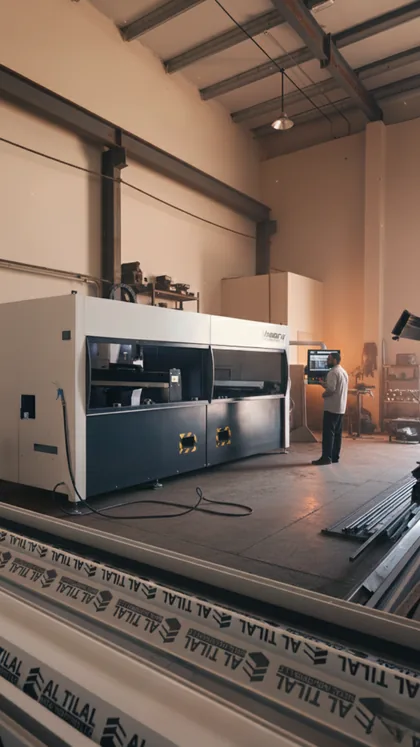 Automated cutting line inside the 40,000 sq ft production facility