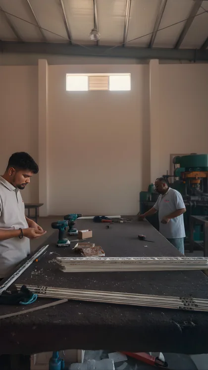 General view of the Al Tilal Metal Industries workshop floor